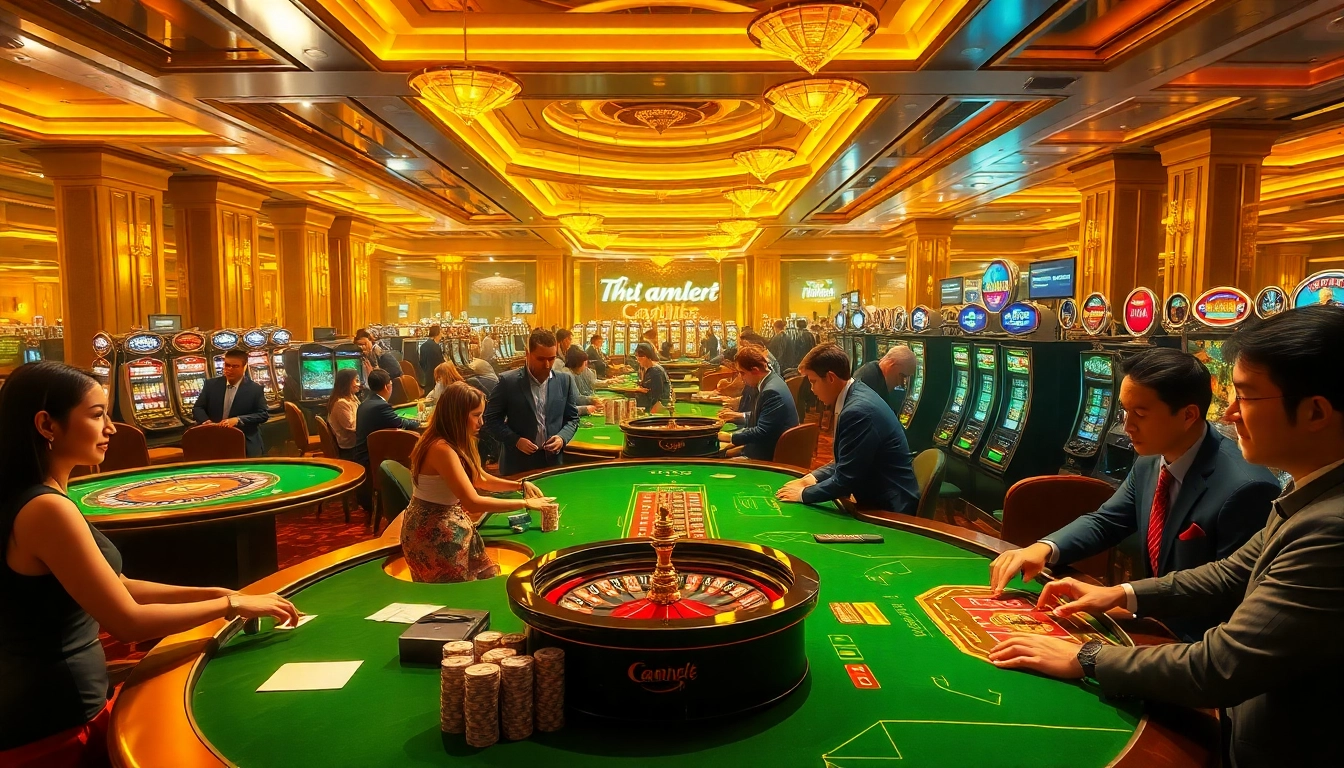 Experience the elegance of the https://thabet.vegas/ casino, featuring dynamic gaming tables and players immersed in thrilling bets.