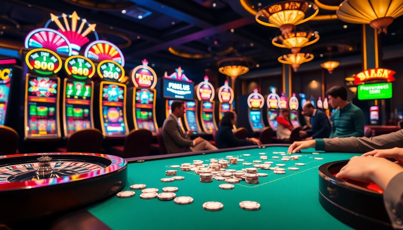 Win big at https://f168.us/ as players engage in an exciting poker game at a vibrant casino table.