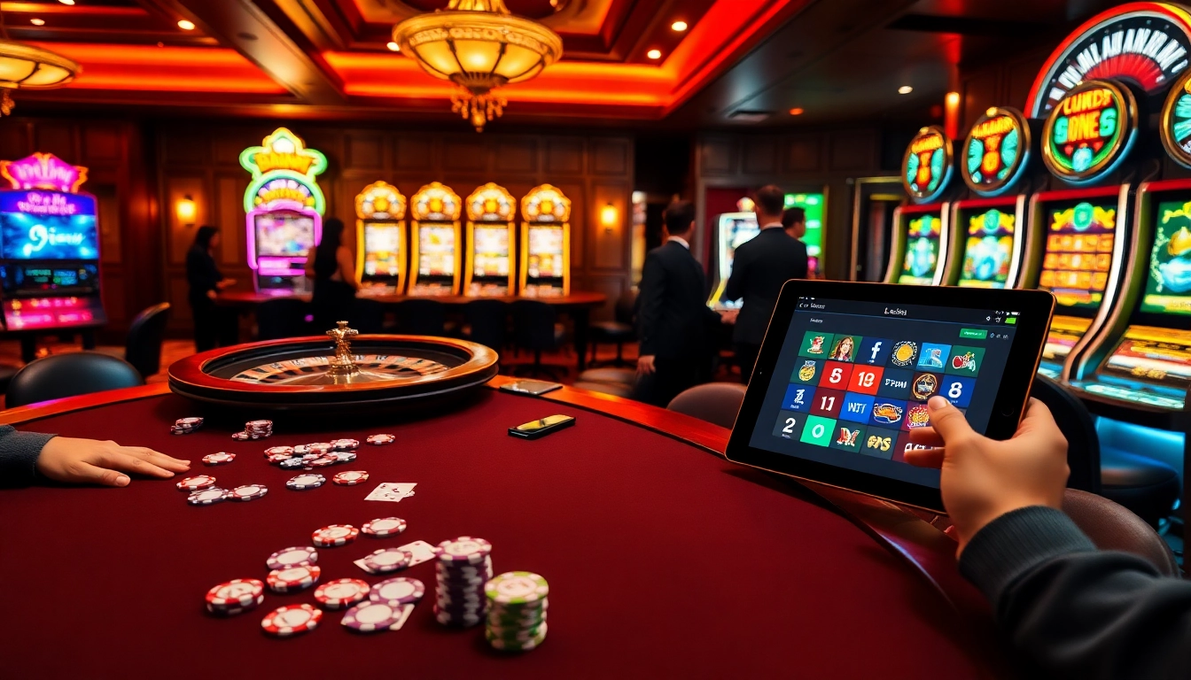 Players enjoying a luxurious gambling experience with Luck8's exciting games.