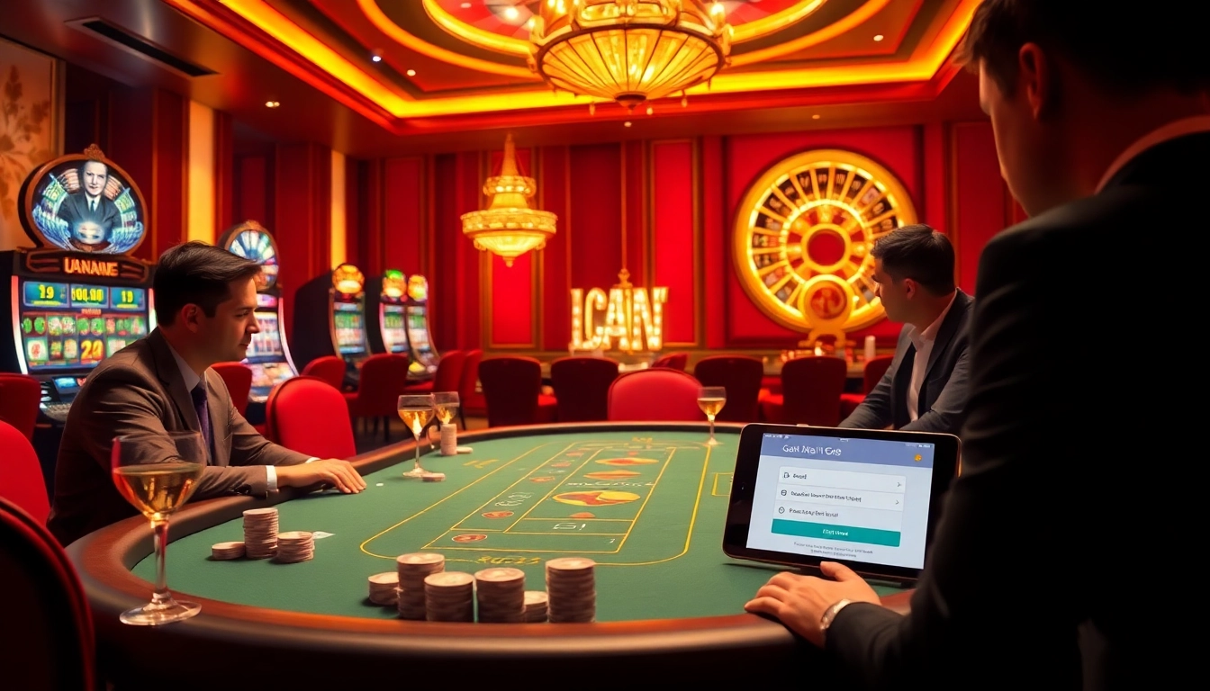 Experience the thrill of đăng ký go8 with professionals at a luxurious casino table, immersing in high-stakes action.