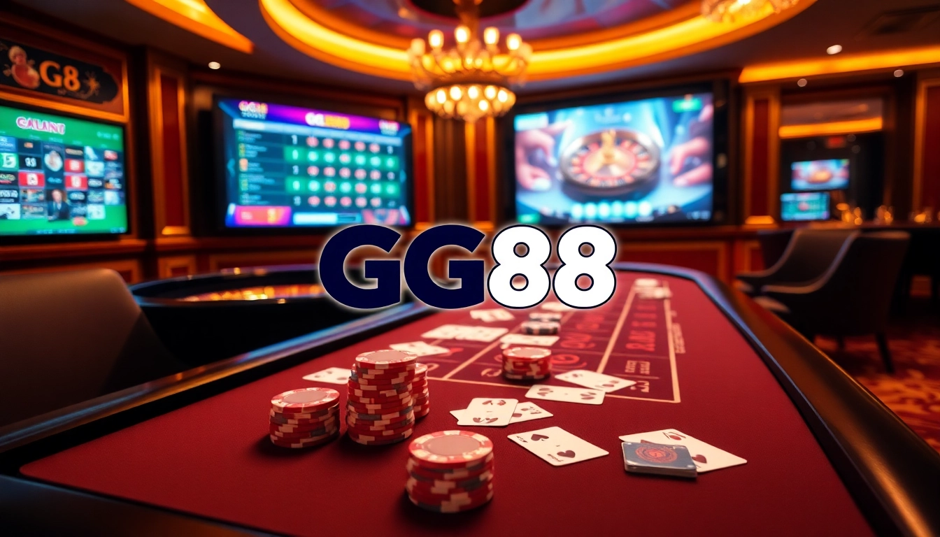 Experience the thrill of winning at GG88 with exciting casino games and elegant setups.