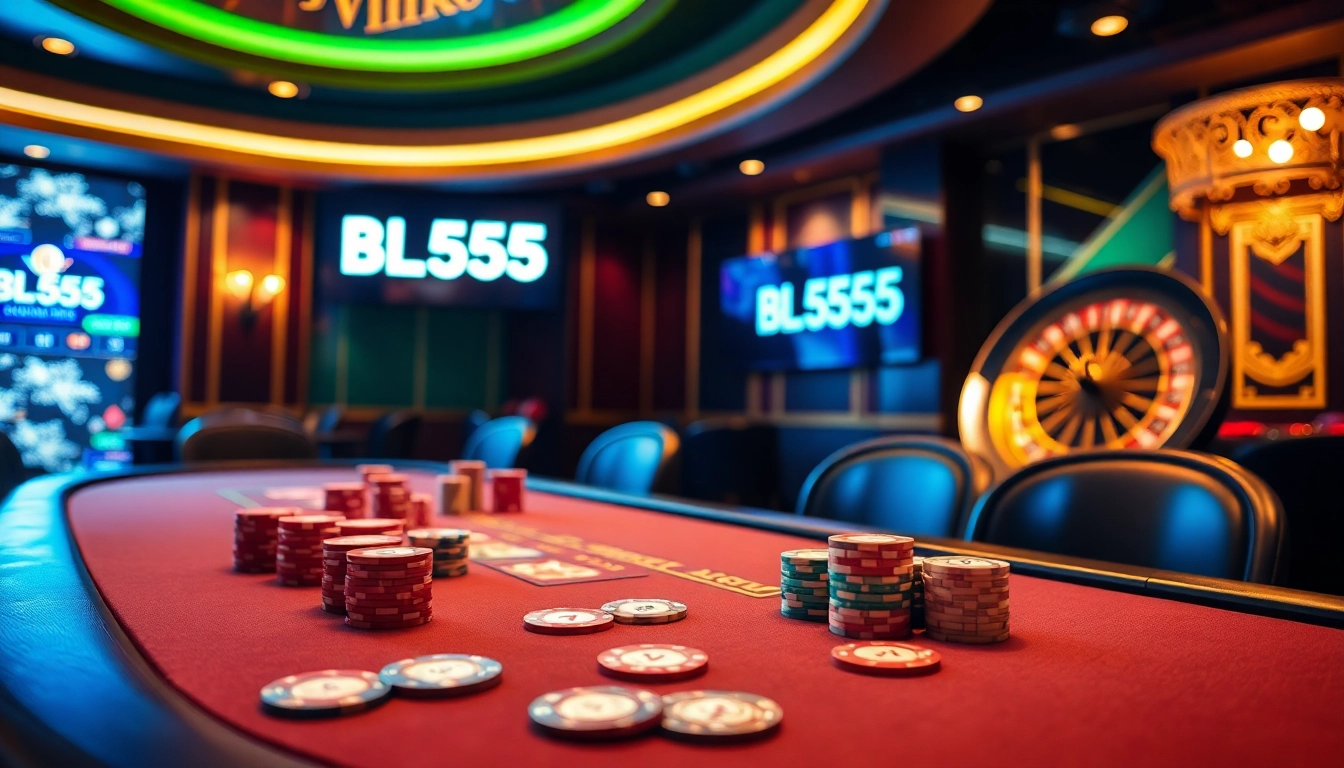 Experience winning strategies at BL555 with a luxurious poker table and roulette wheel.