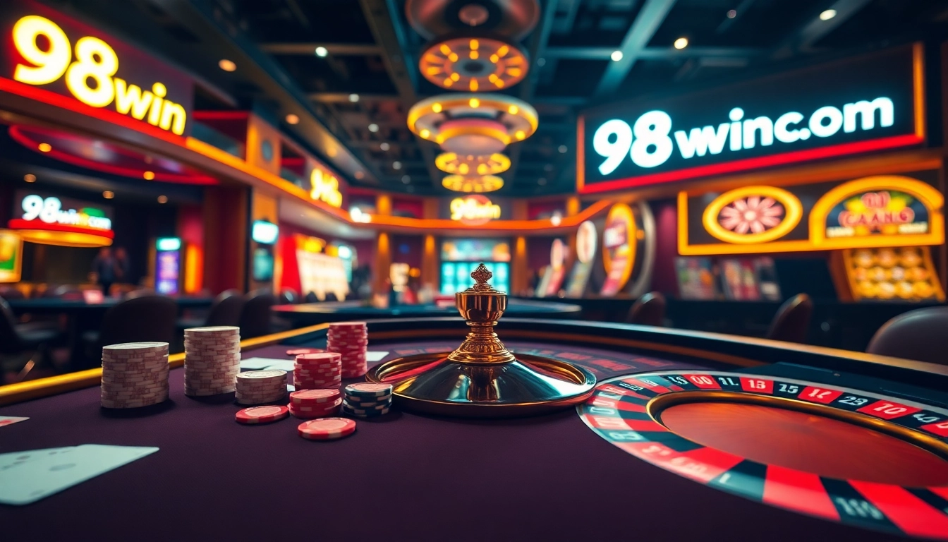 Experience the thrill of gambling at 98win com with vibrant casino games and engaging tables.